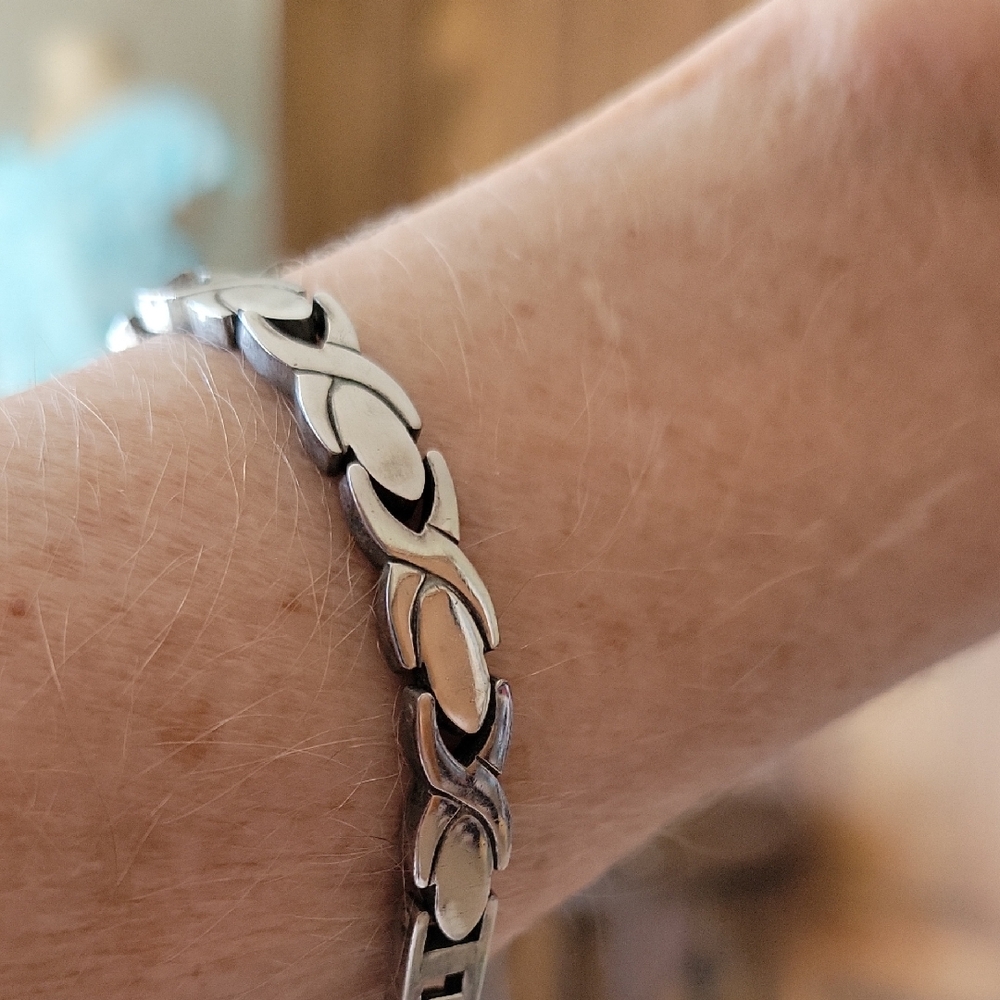 Silver Tone Link Bracelet